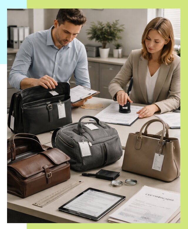 Сертификация сумок в Североуральске от 7726 руб. | Алешин-Сву