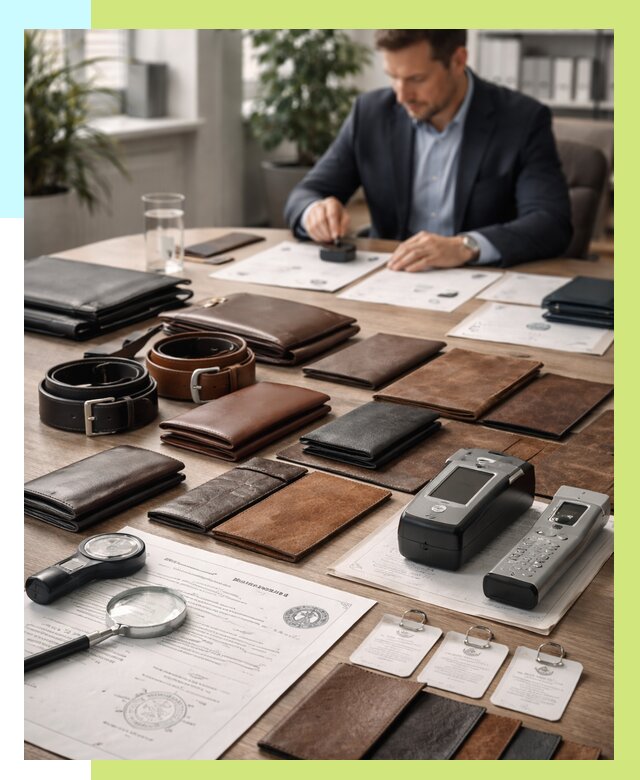 Сертификация кожаных изделий в Североуральске от 12361 р. | Алешин-Сву