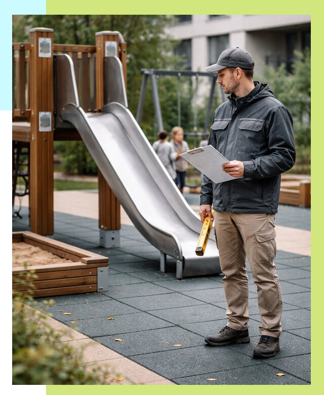 Сертификация детских площадок в Североуральске от 25753 р. | Алешин-Сву