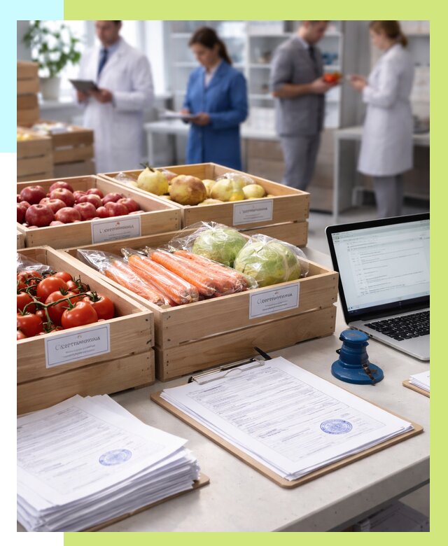 Сертификация овощей и фруктов в Североуральске от 8756 р. | Алешин-Сву