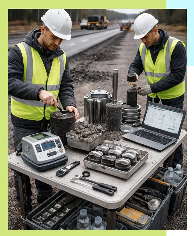 Сертификация асфальта: испытания и подтверждение в Североуральске