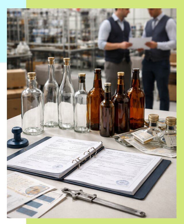 Сертификация стеклянных бутылок в Североуральске от 25753 р. | Алешин-Сву