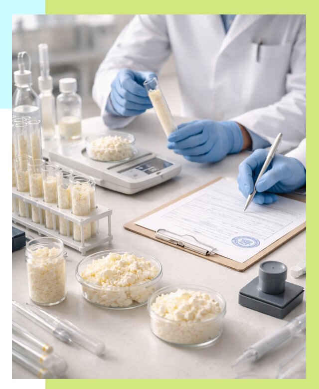 Сертификация творога в Североуральске от 12361 р. под ключ | Алешин-Сву