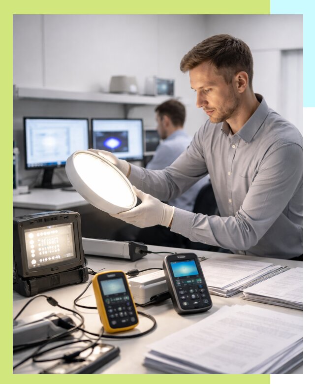 Сертификация светильников в Североуральске: испытания и оформление