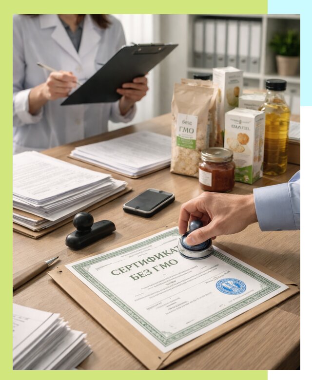 Получение сертификата Без ГМО для продукции в Североуральске