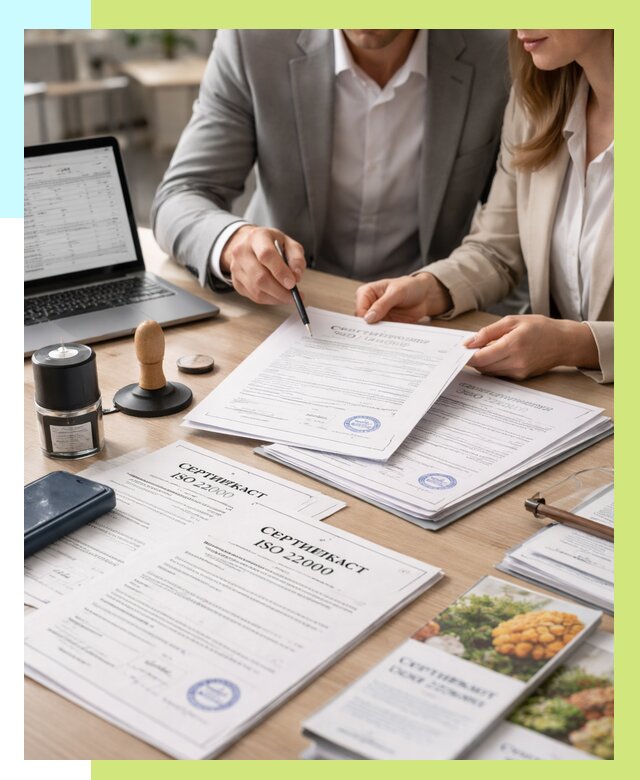 Сертификат ISO 22000 в Североуральске от 41204 р. под ключ | Алешин-Сву